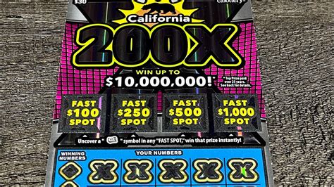 california 200x scratcher